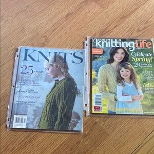 Knitting Magazine Bundle with Sweater Patterns